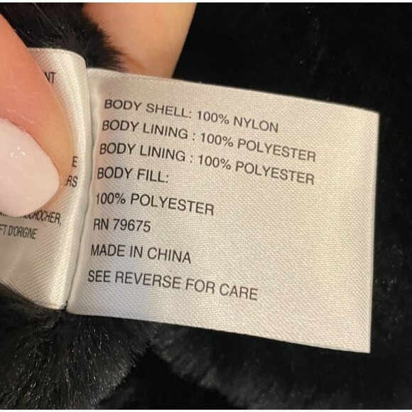 Michael Kors Puffer Zip Front Faux Fur Lined Black Vest Size Extra Large XL - Picture 7 of 10